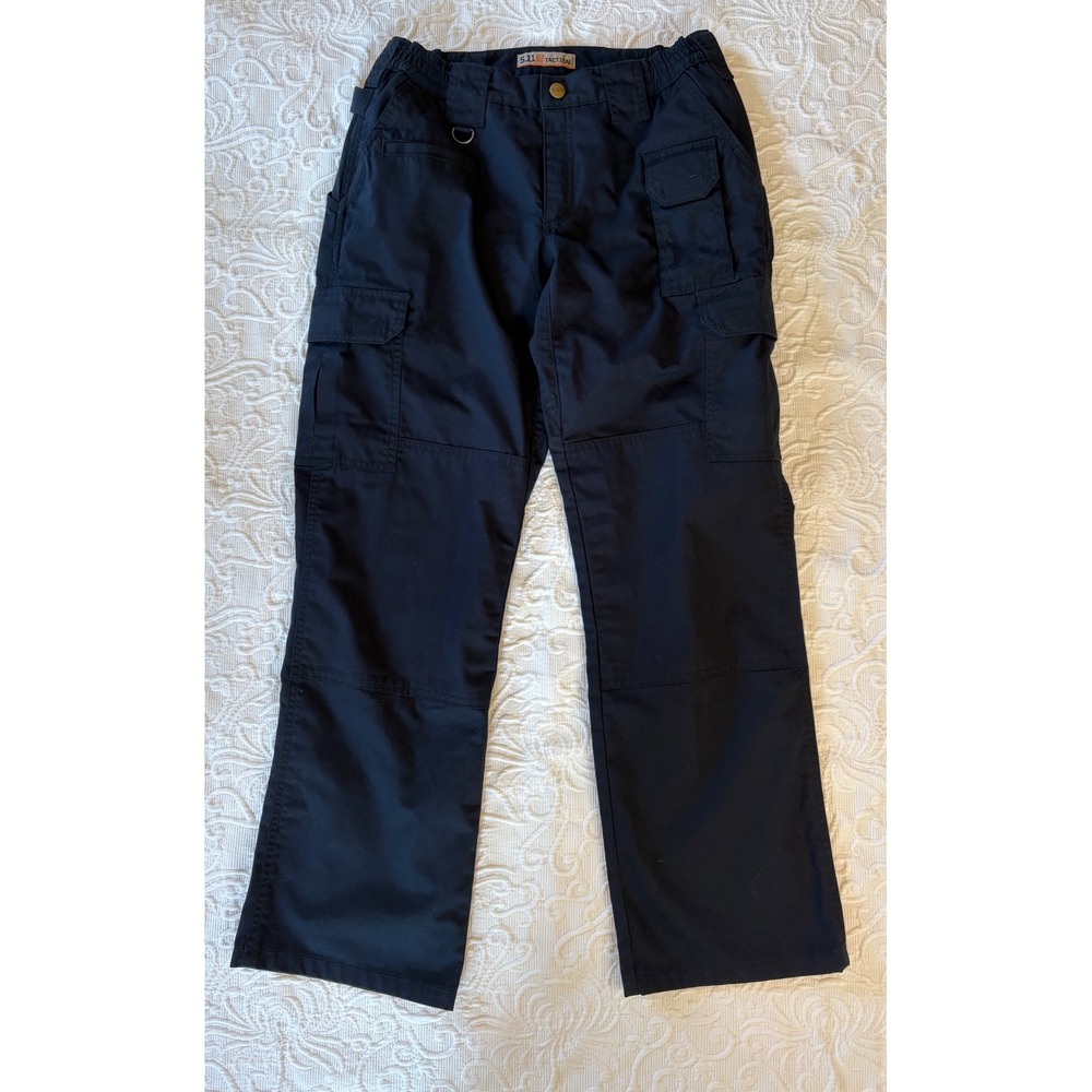 5.11 Tactical Taclite Pro Pants Womens 6 Regular Black Ripstop Cargo 64360 30X29